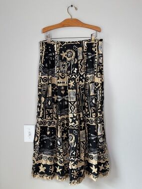 Orvis Celestial Patterned Midi Skirt